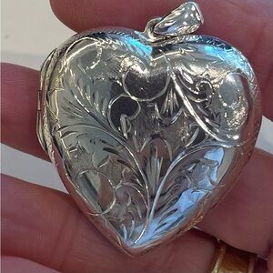 Silver Heart Locket Pendant